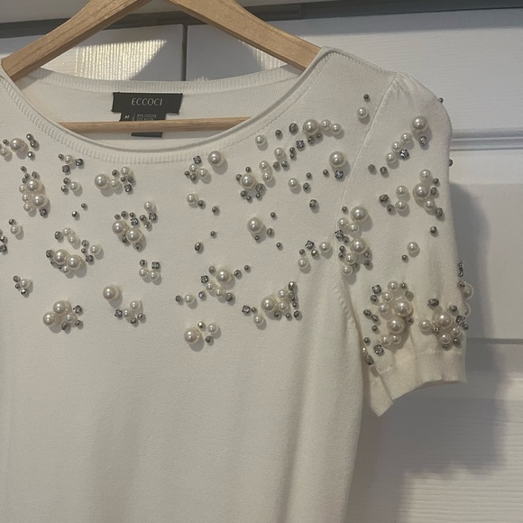 ECCOCI Vintage Pearl Top - Picture 2 of 8